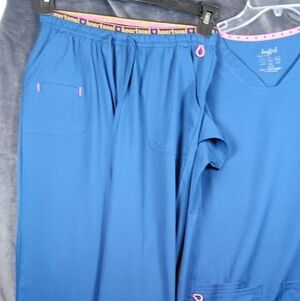 Blue Scrub Set Heart And Soul Size Small
